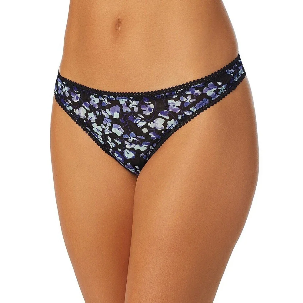 On Gossamer Mesh Printed Hipster Thong Women's M/L Evening Blossom Pull On